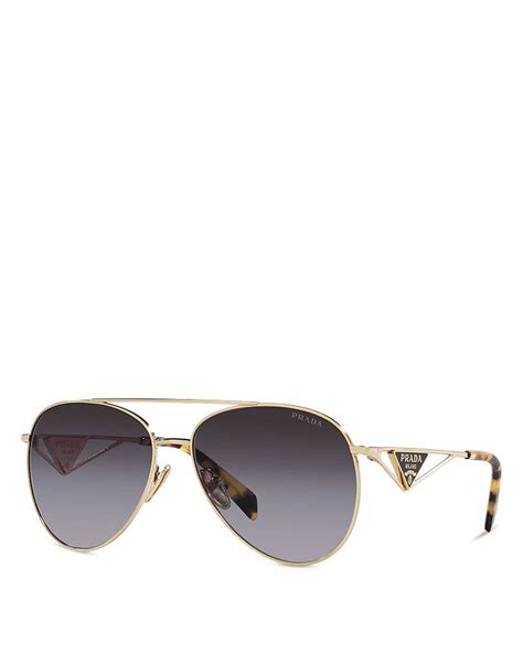 Prada Symbole Aviator Sunglasses, 58mm.